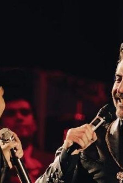 Alejandro Fernández canto con Christian Nodal.
