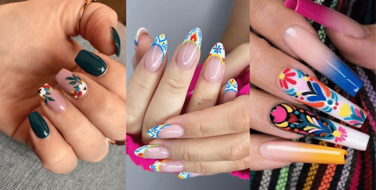 Diseños de uñas mexicanas para celebrar el mes patrio 2023