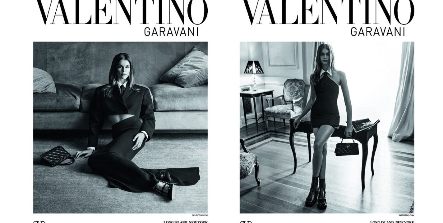 Kaia Gerber encabeza la audaz campaña "Black Tie" de Valentino